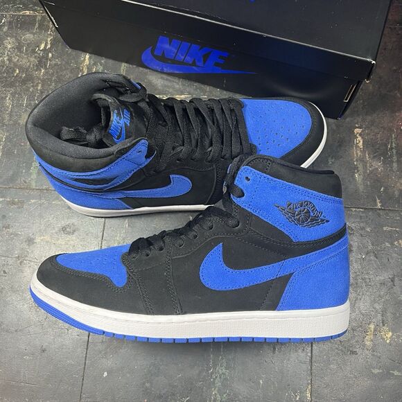 Nike Air Jordan 1 Retro OG High "Royal Reimagined" Sz 10 VTG OG RARE MJ CLEAN - Picture 2 of 7